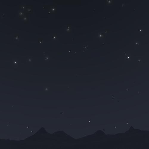 procedural night sky with stars preview image